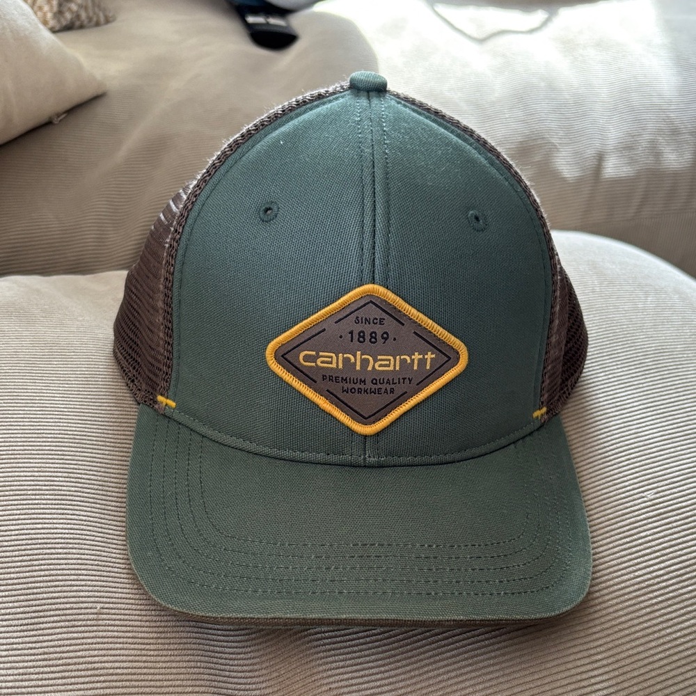 Carhartt Olive and Chocolate Mesh Cap